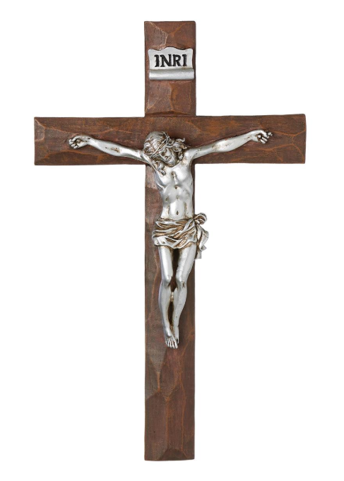 11.5"H SILVER CRUCIFIX