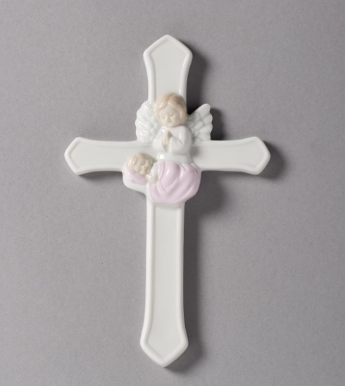 7.25"H VALENCIA GUARDIAN ANGEL CROSS