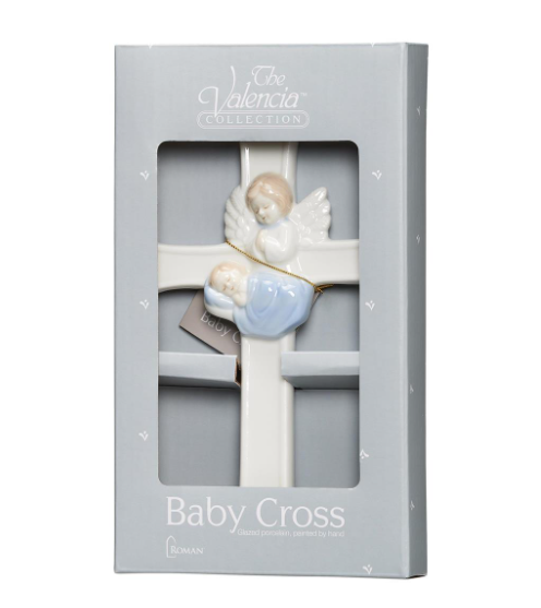 7.25"H VALENCIA GUARDIAN ANGEL CROSS