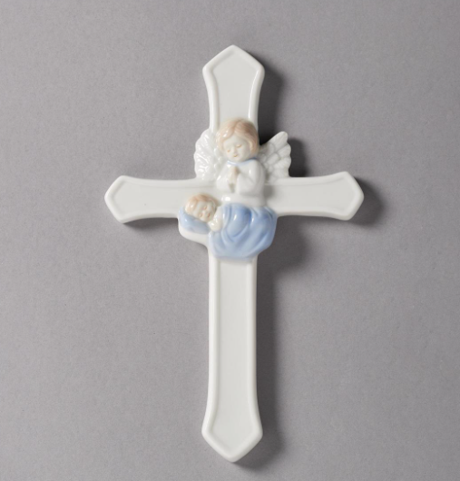 7.25"H VALENCIA GUARDIAN ANGEL CROSS
