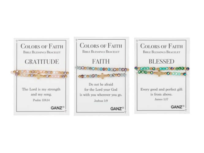 Colors of Faith Bible Blessings Bracelets