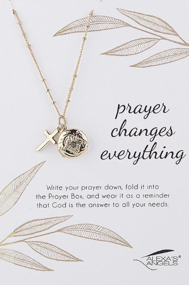 Prayer Changes Everything Locket Necklaces