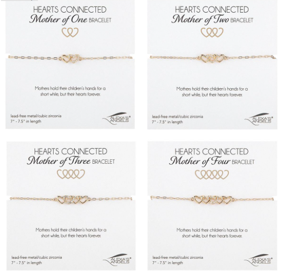 Gold Hearts Connected - MOTHER OF # - Jewelry