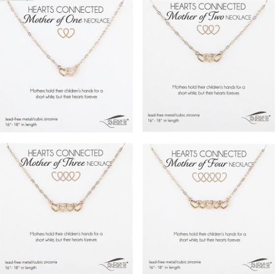 Gold Hearts Connected - MOTHER OF # - Jewelry