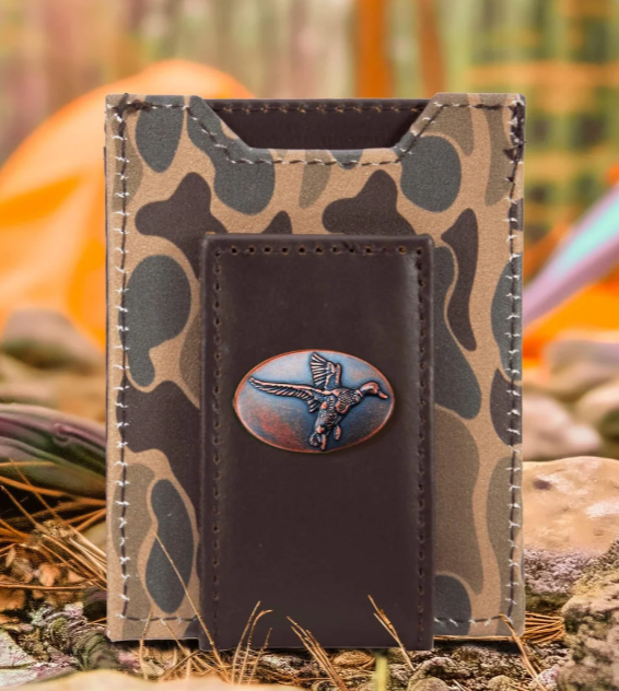 Old School Camo Front Pocket Wallet
