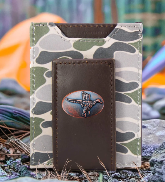 Old School Camo Front Pocket Wallet