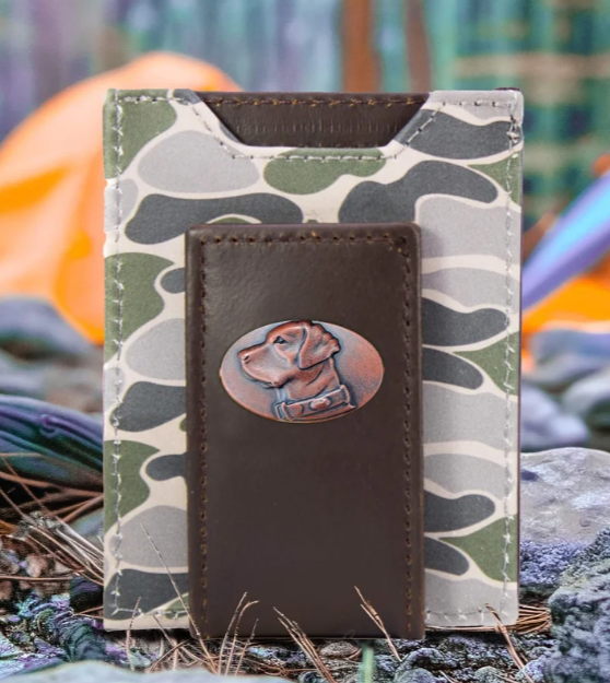 Old School Camo Front Pocket Wallet