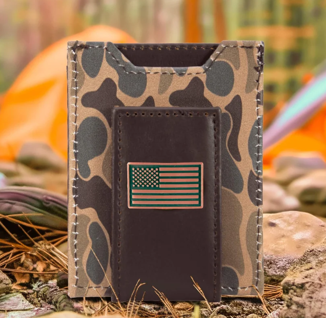 Old School Camo Front Pocket Wallet