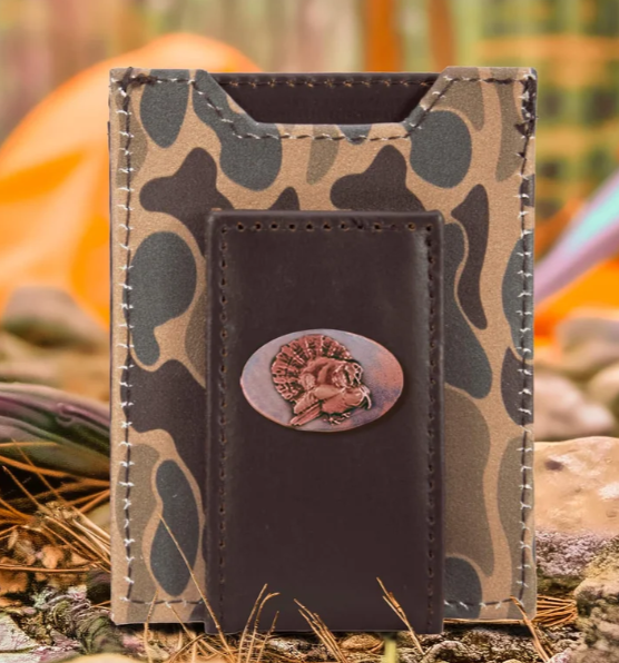Old School Camo Front Pocket Wallet