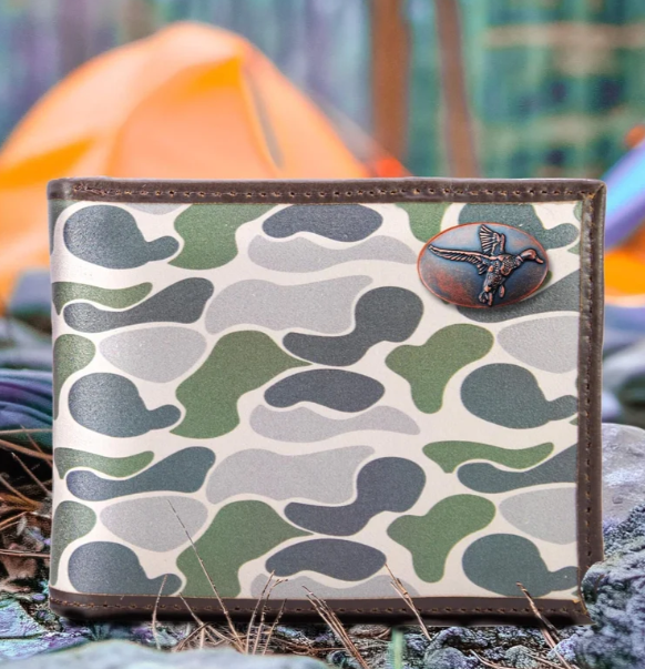 Old School Camo Passcase Wallet