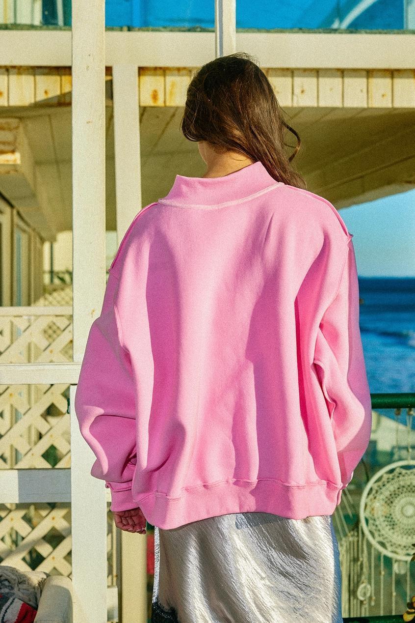 "Jesus" Camo Embroidered Mockneck Sweatshirt