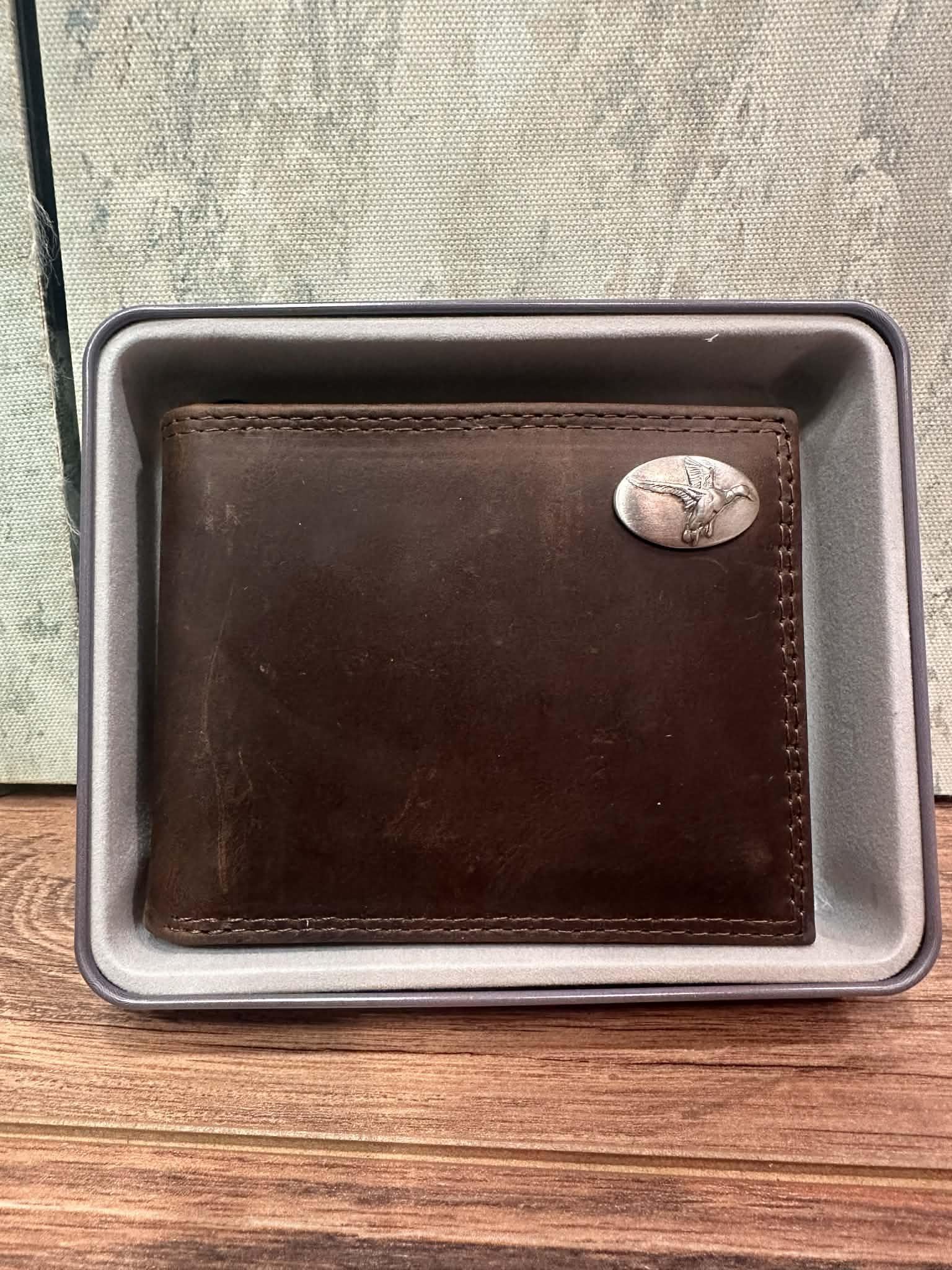 Light Brown Crazy Horse Passcase Wallet