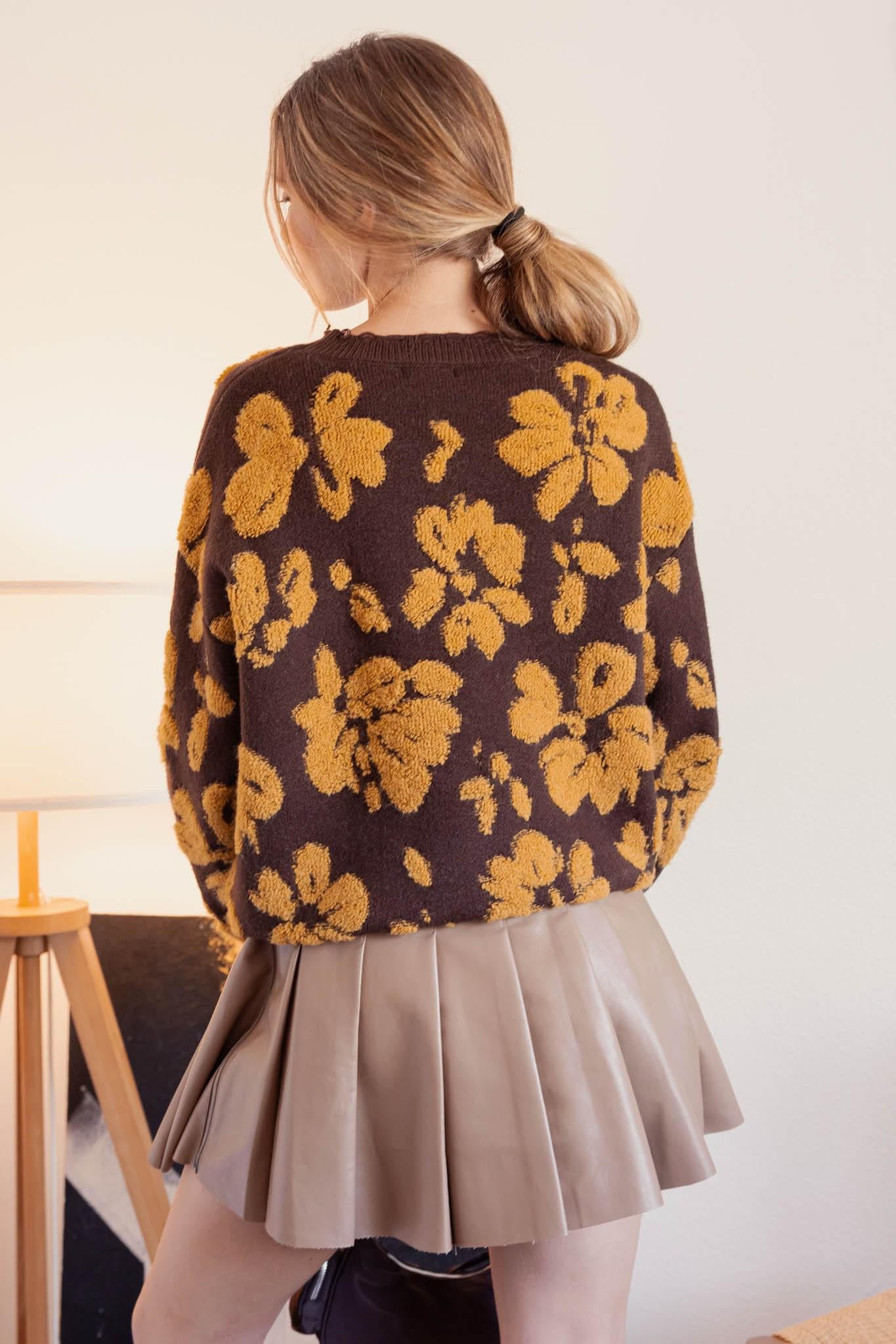 Floral Terry Knit