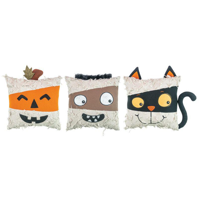 Wacky Halloween Friends Pillow