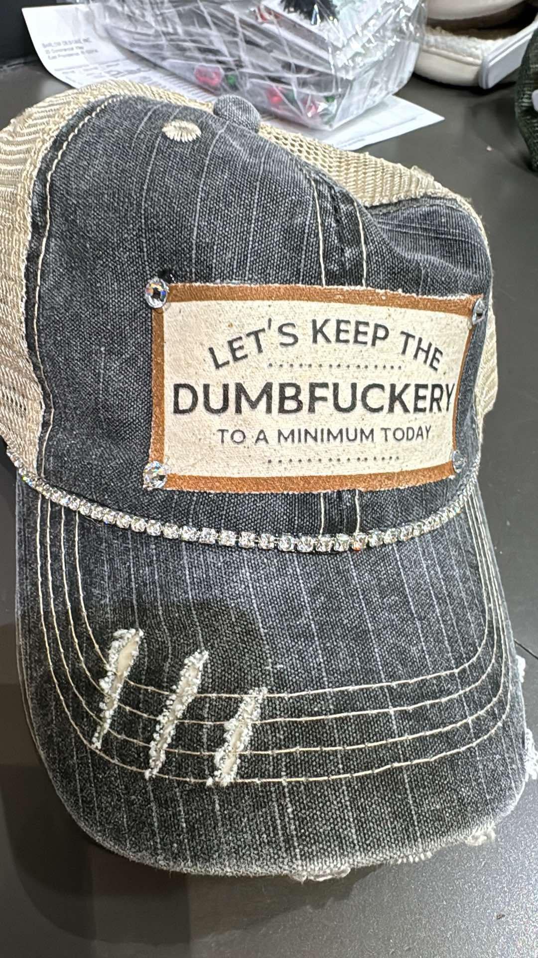 Dumbfuckery Bling Hat