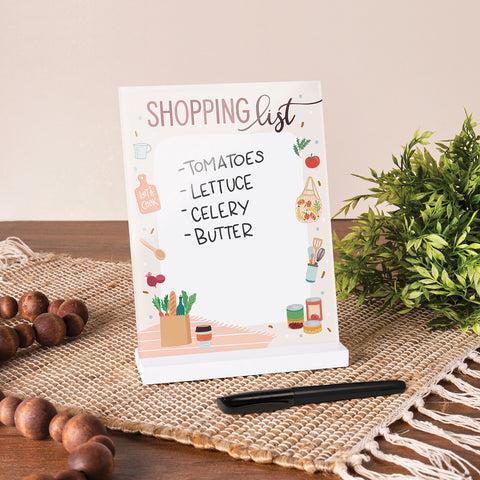 Dry Erase Shopping Board