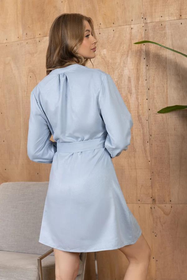 Raven March Shirt Dress in Light Grey