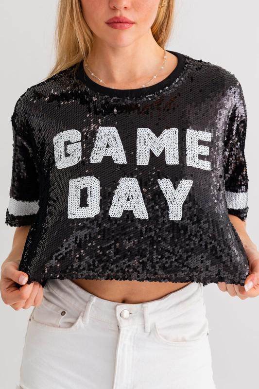 Game Day Sequin Top