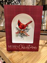 Merry Christmas Cardinal Cut Out Picture