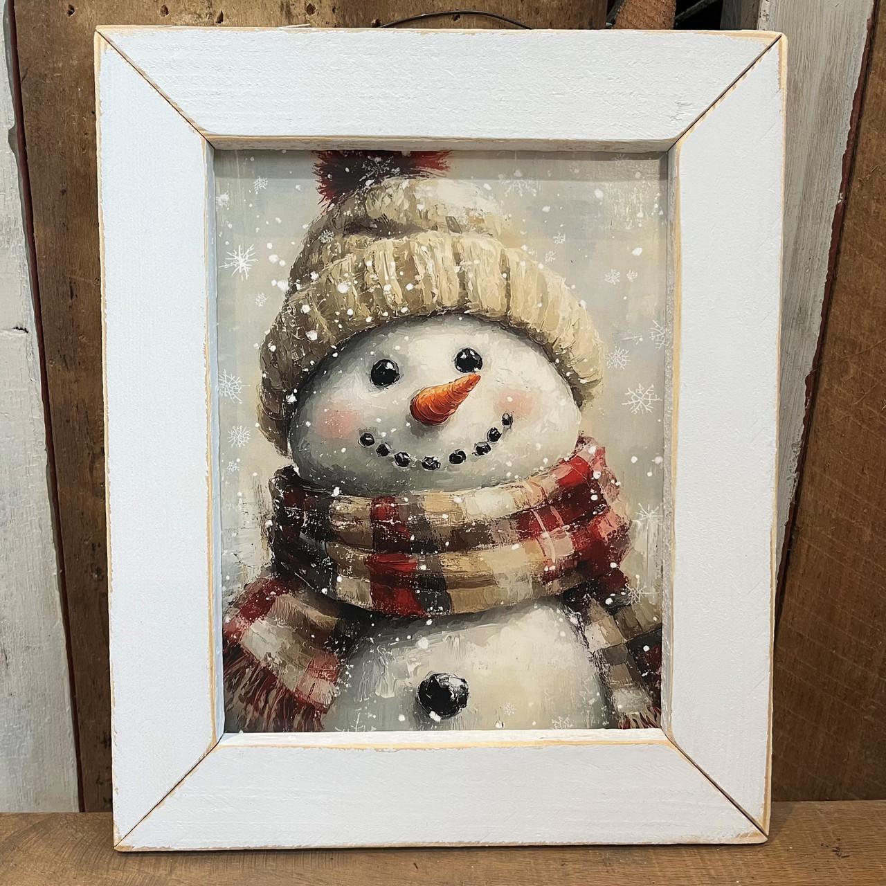 HAPPY SNOWMAN 8X10 Picture