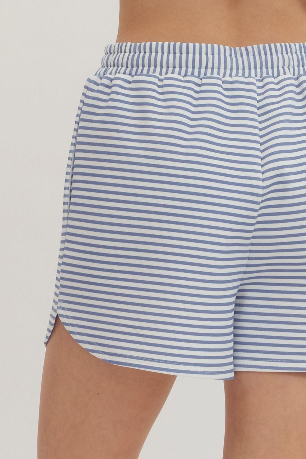 Striped Tie Shorts