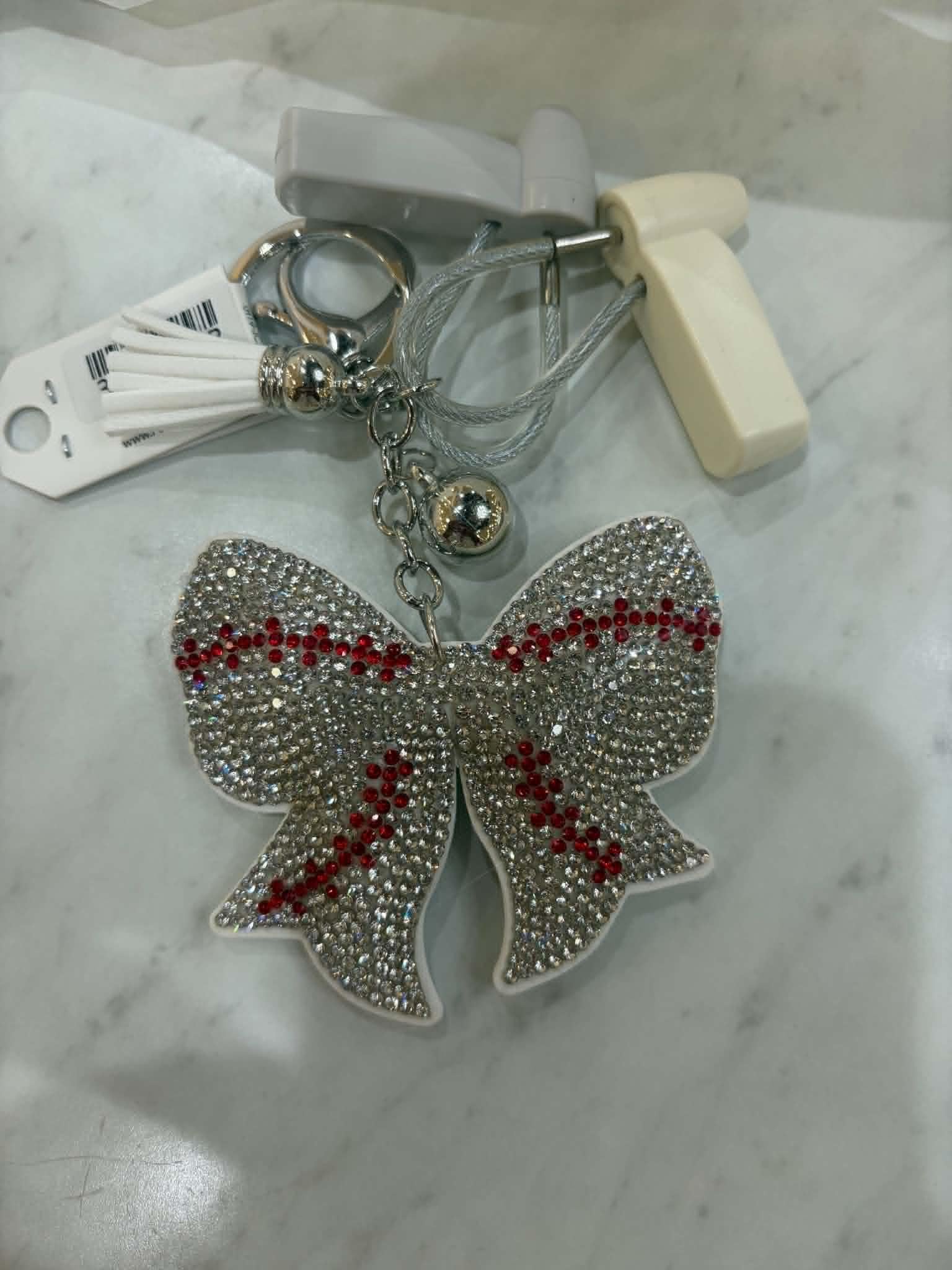 Puffy Rhinestone Keychains