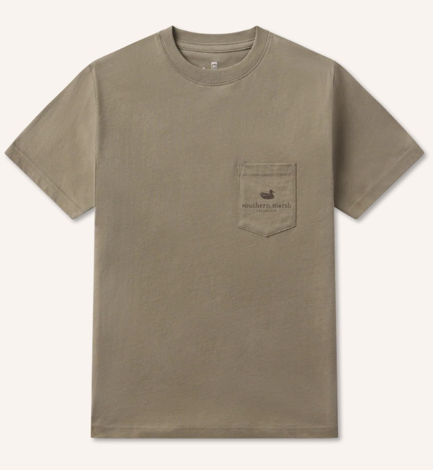 Retro Camo Tee - Dark Olive