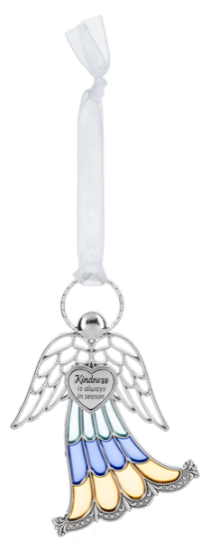 Stained Glass Angel Ornament