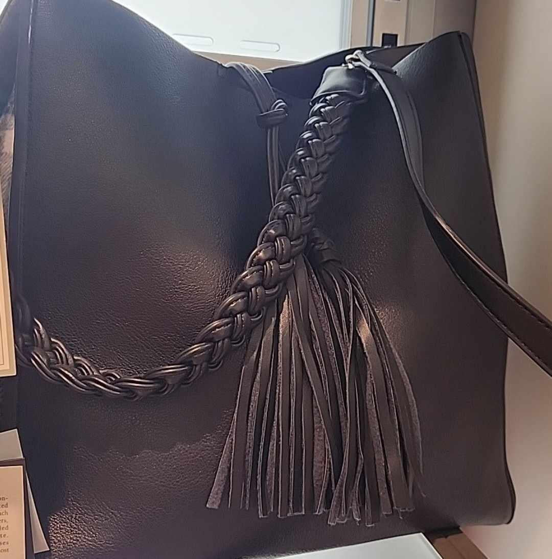 Dina Plaid Black & Grey Purse