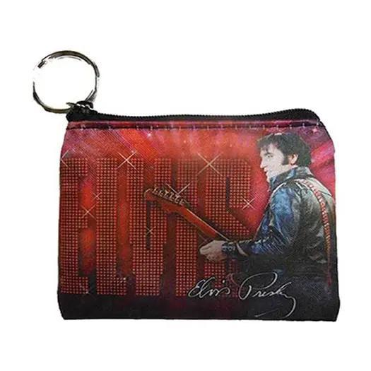 Elvis Coin Purse Keychain