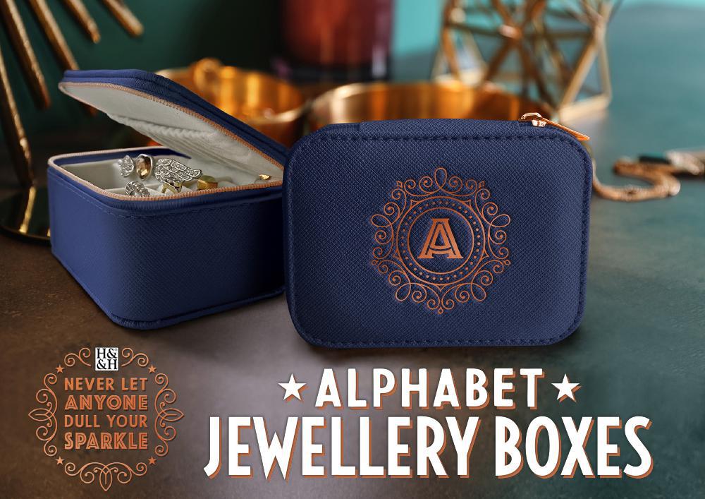 H&H Alphabet Jewelry Boxes