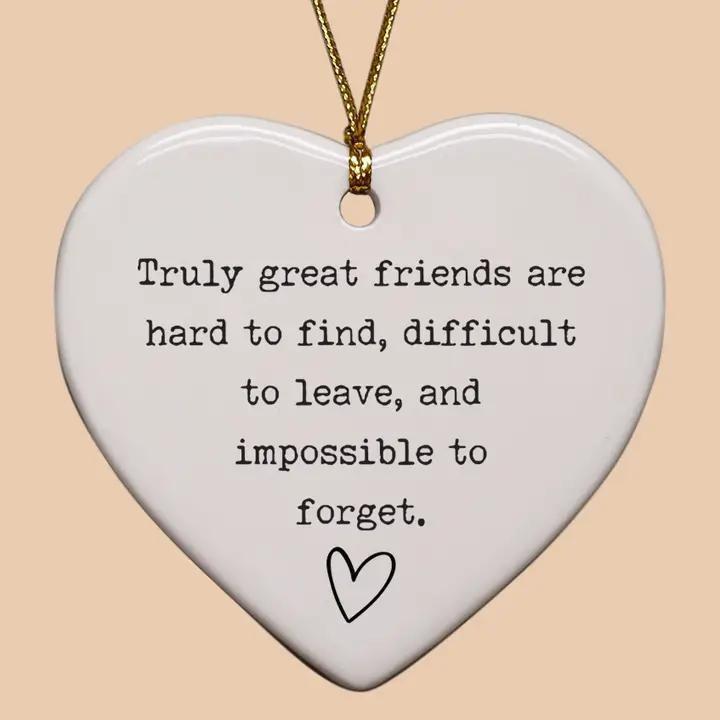 Glass Heart Ornaments