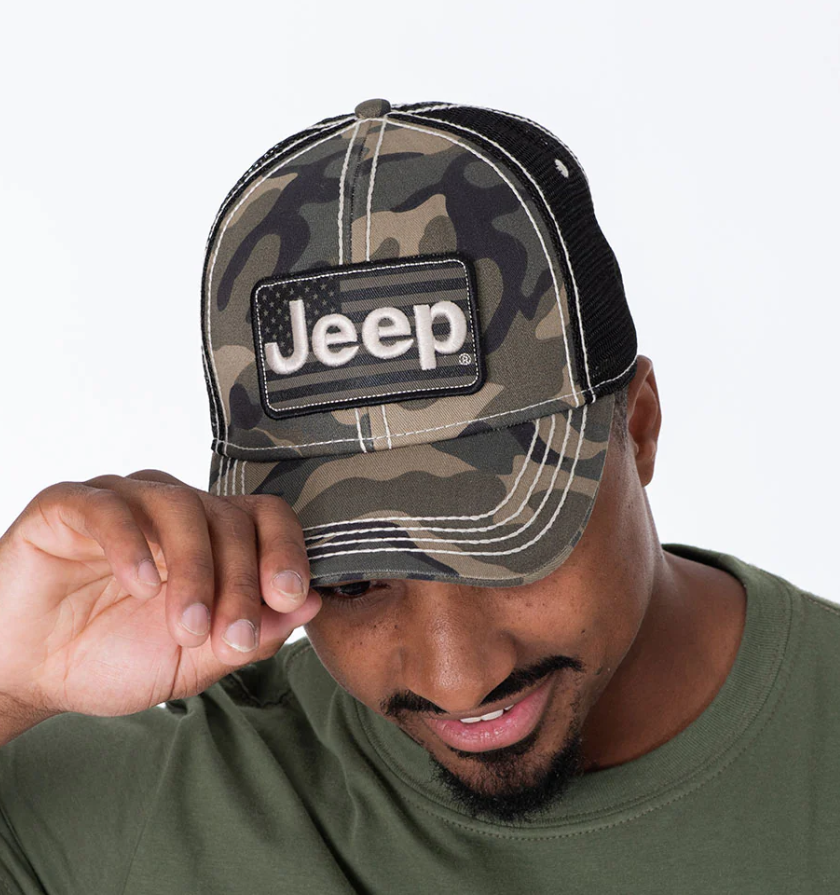 Jeep Camo Flag Hat