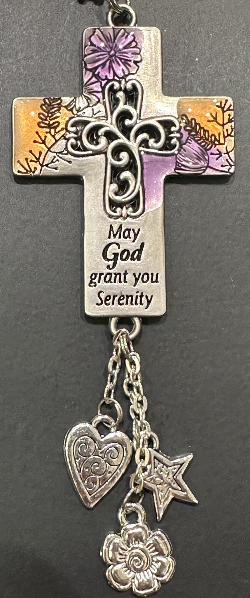 Cross May God Charm