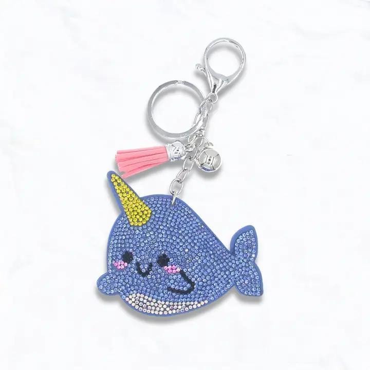 Puffy Rhinestone Keychains