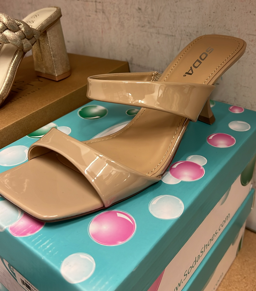 Initial Beige Heels