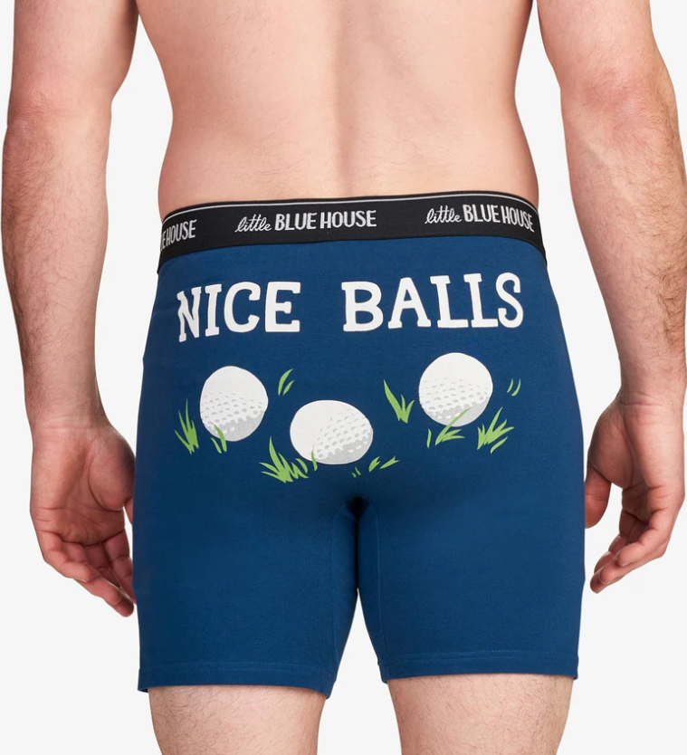 Little Blue House Nice Golf Balls Men's Boxer Briefs