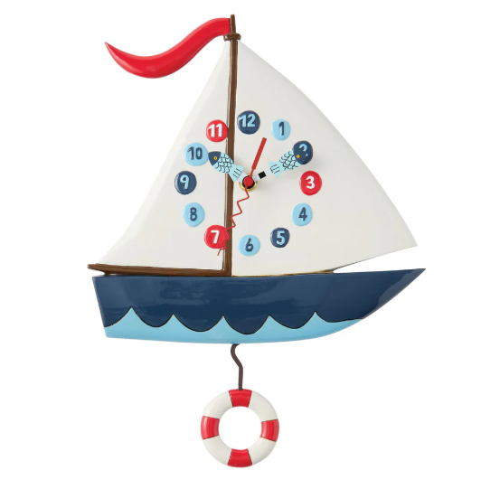 Allen Designs - Smooth Sailing Wall Clock