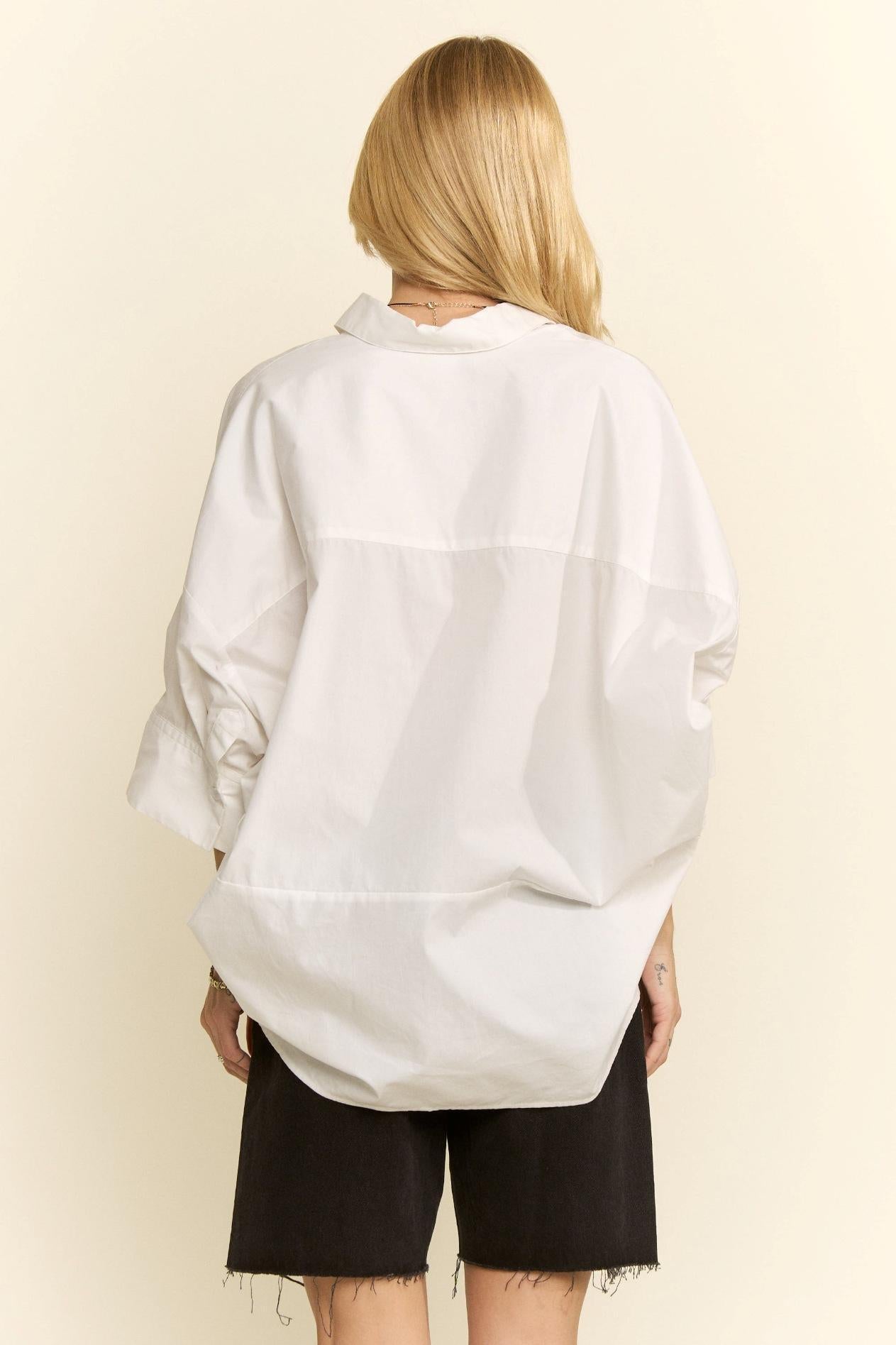 V-neck Popover Shirt