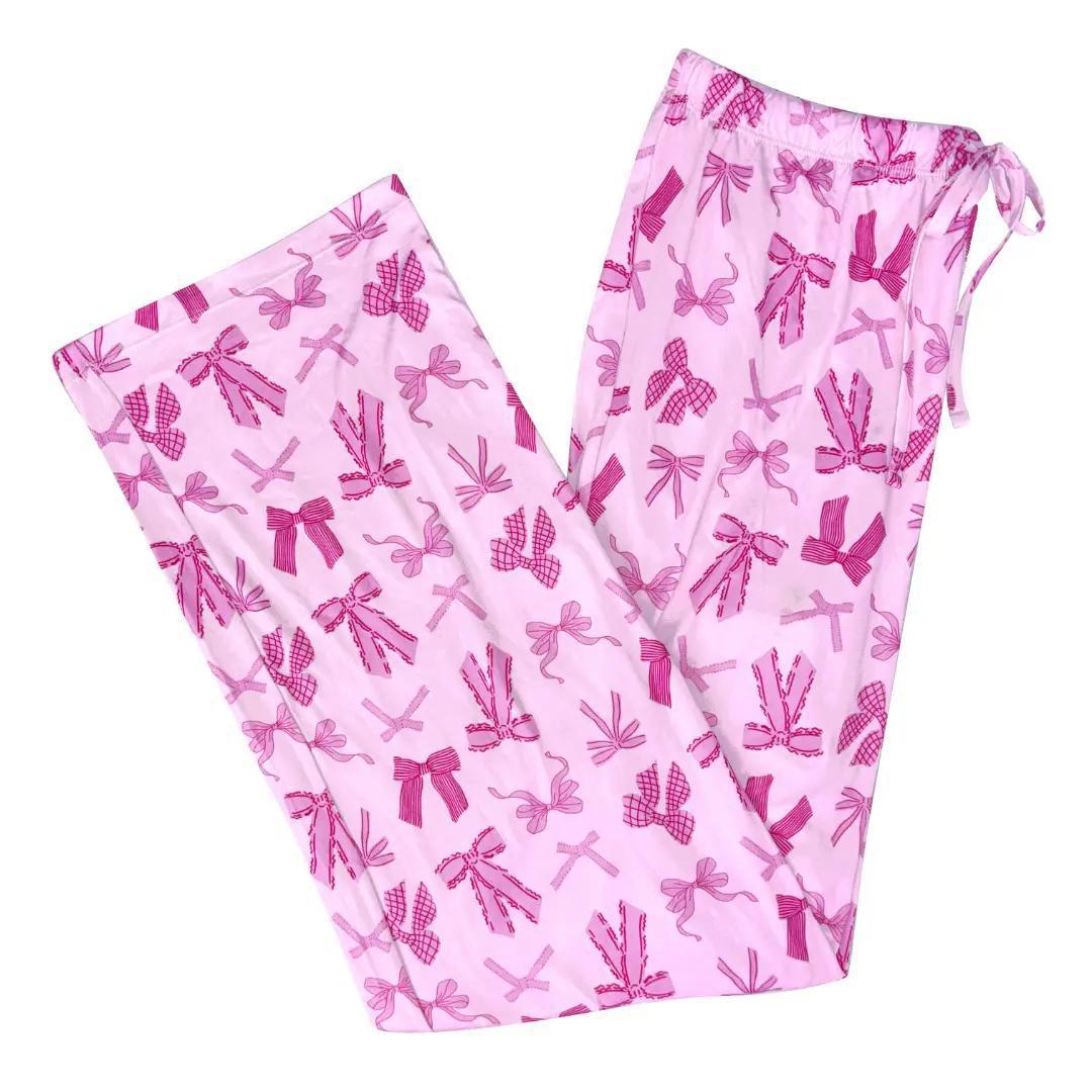 Lounge Pants - Princess Pink Bow Bliss