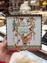 Christmas Deer Sign