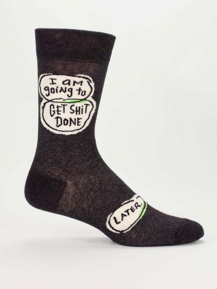 Get Shit Done Men's Crew Socks