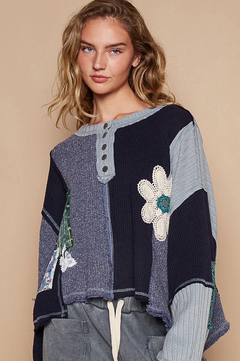 Indigo Multi Knit Top