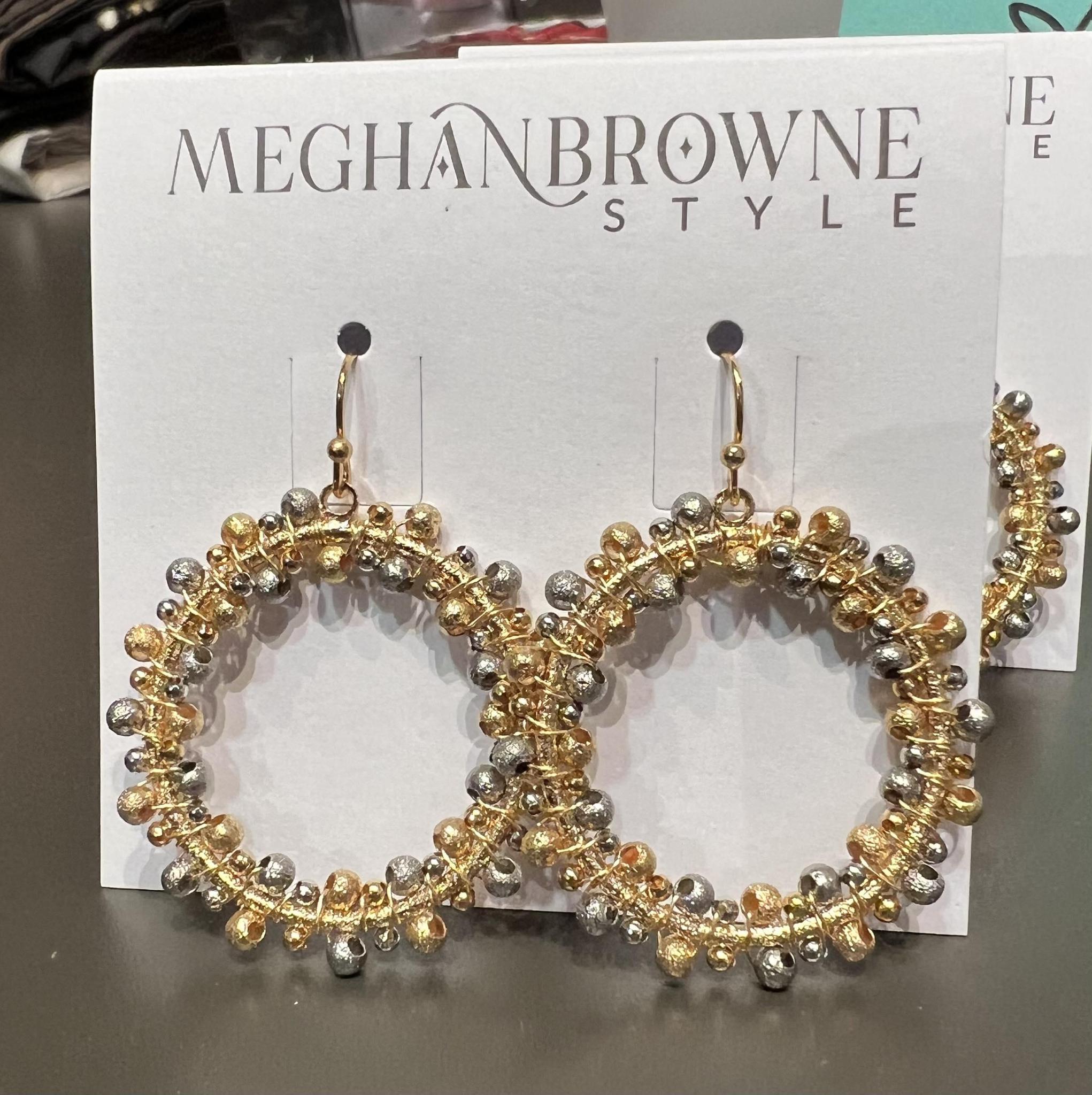 Octavia Gold Silver Hoop Earrings