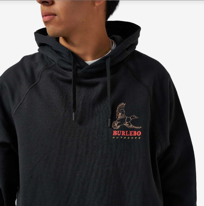 Fleece Hoodie - Duck Wild - Black
