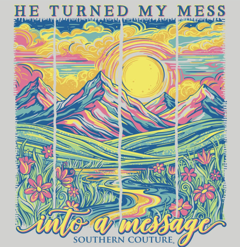 SC Classic He Turned My Mess - Ash Grey