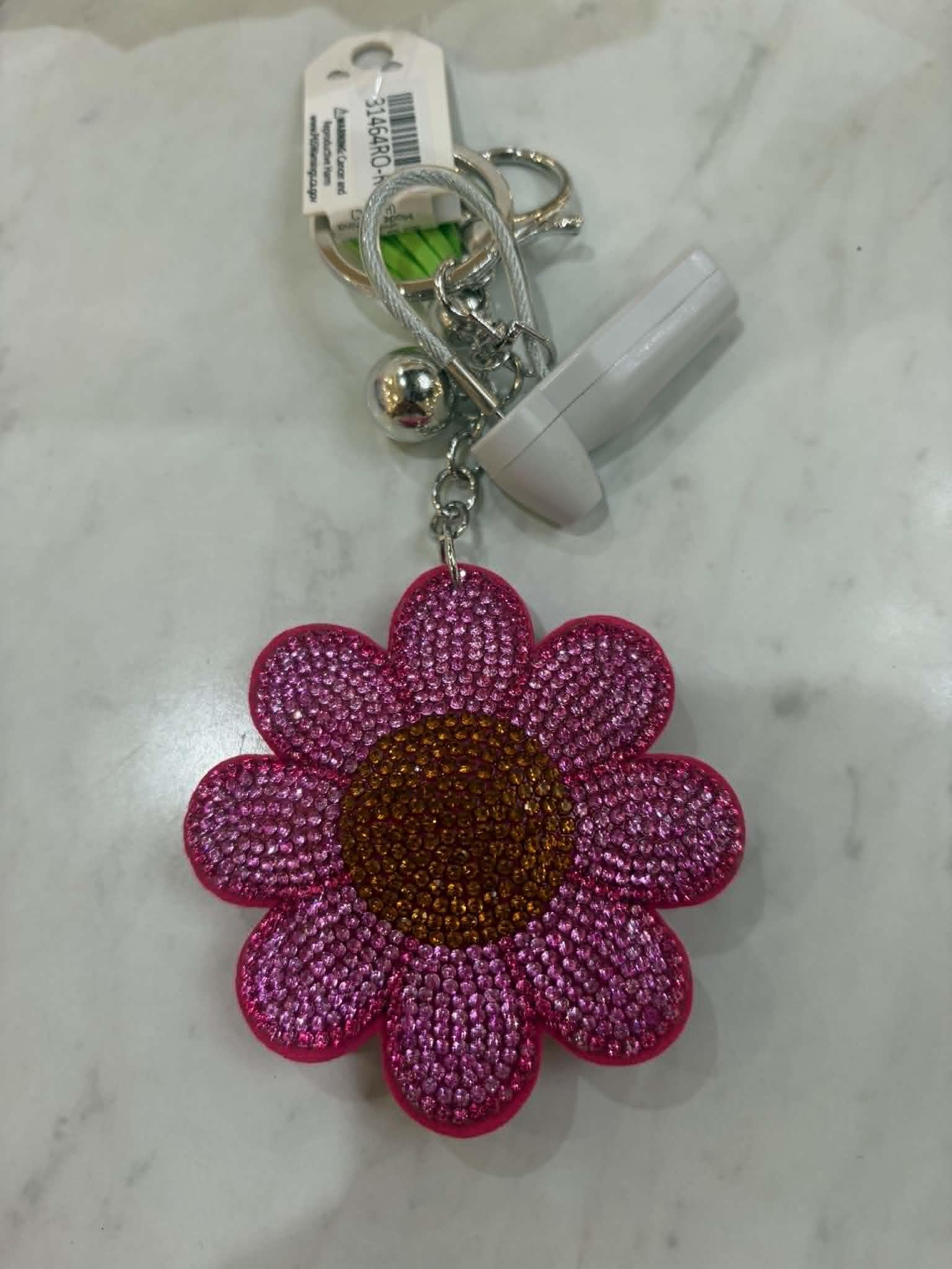Puffy Rhinestone Keychains