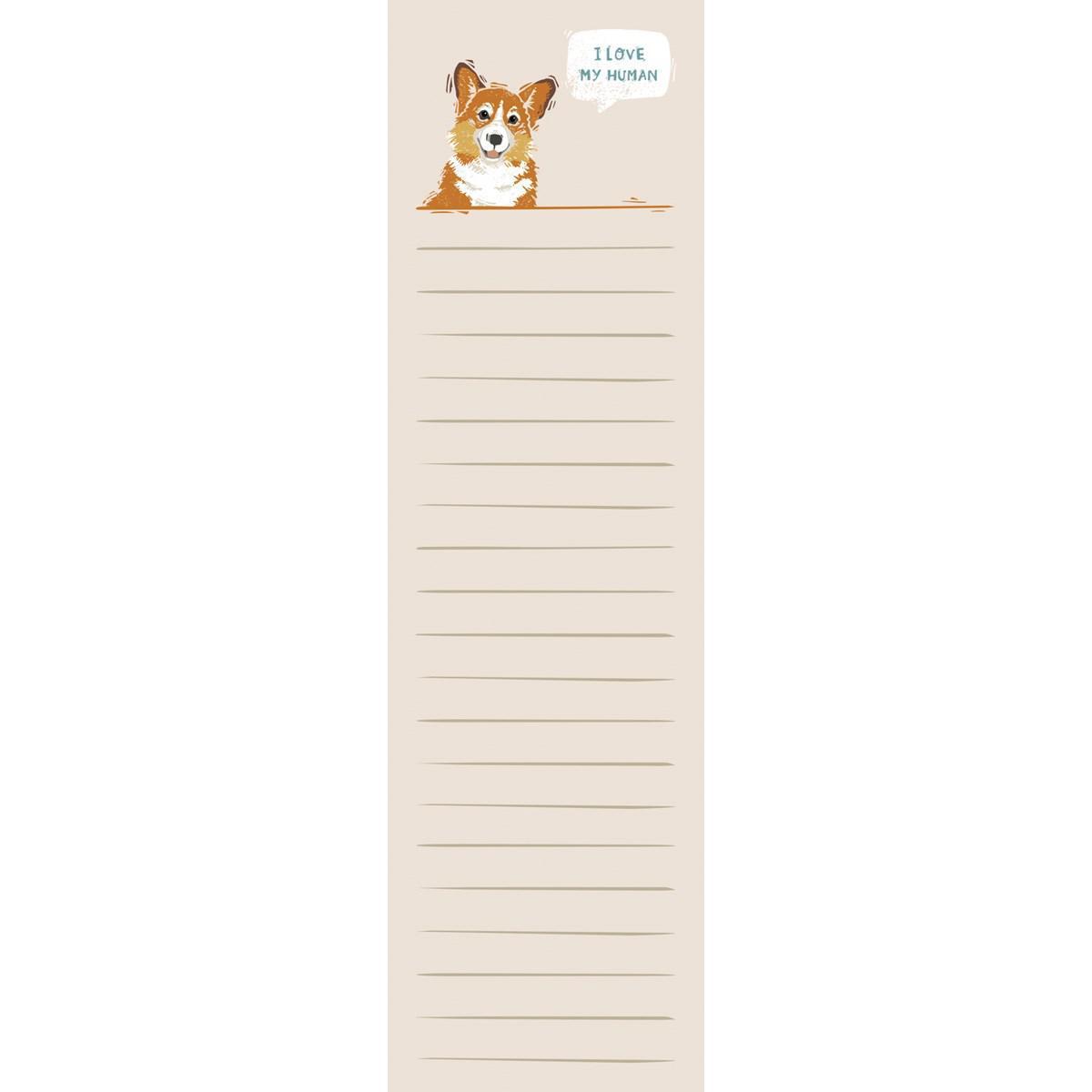 I Love My Human Note Pad