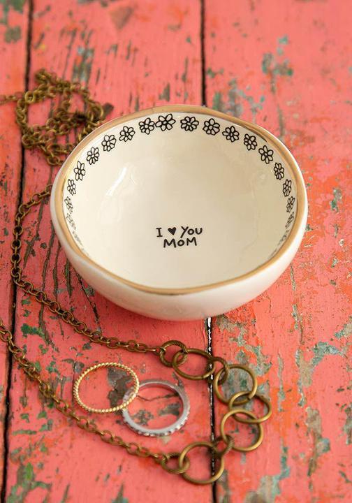 I Love You Mom Trinket Bowl