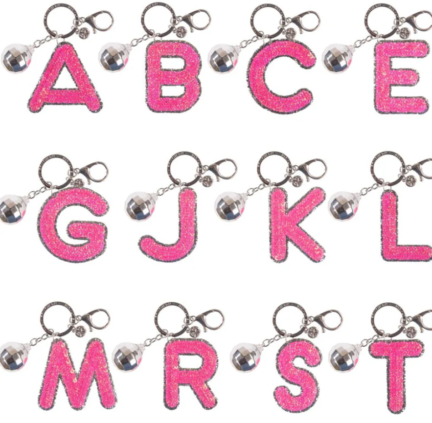 Initial Disco Keychain